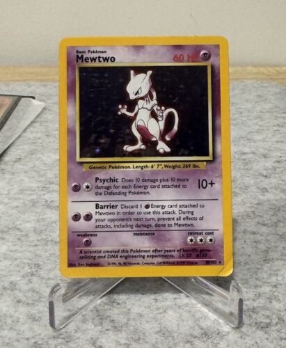 Mewtwo - 10/102 - Pokémon TCG - Base Set Unlimited - Rare - Holo Unlimited MP - Picture 1 of 2