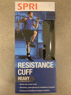 NIB SPRI Resistance Cuff Leg Band Heavy - Up To 50lbs Of Resistance Padded Cuffs
