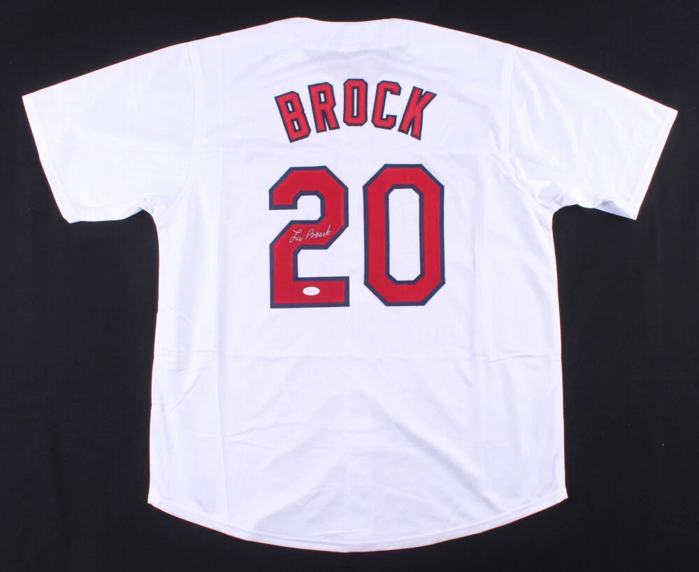 Lou Brock Signed Jersey (JSA)