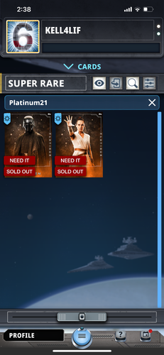 Lot de 12 cartes Star Wars Card Trader 2021 Platine - Photo 2 sur 3