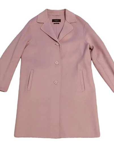 Max Mara Weekend Pink Coat Jacket UK8 Lana Wool - Picture 4 of 15