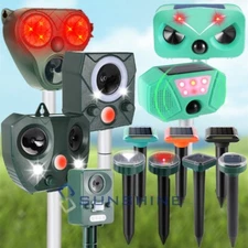 Ahuyentador De Snake Mole Repelente Ultrasónico Para Gatos Aves Espanta Animales