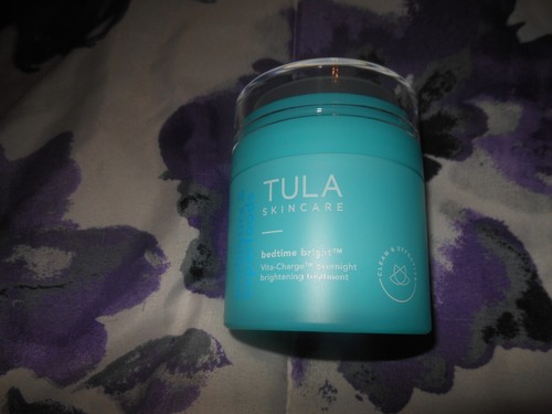 TULA BEDTIME BRIGHT ÜBER NACHT AUFHELLENDE BEHANDLUNG 1,7 OZ GESCHLAGENES ÖL VERSIEGELT - Bild 3 von 3