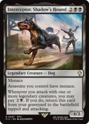 Interceptor, Shadow's Hound (Surge Foil) #47 Commander: Final Fantasy
