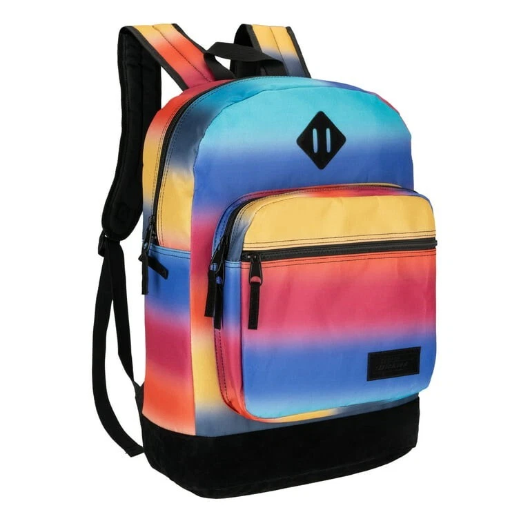 Dickies varsity backpack Unisex Rare Ombre Rainbow Print