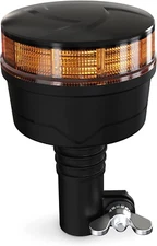 Agrieyes Amber Beacon Light 3.6Inch Flashing Safety Warning Lights Pole Mount US