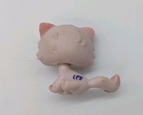 Littlest Pet Shop Shimmer Pink Persian Kitty #1083 Green Eyes - Picture 9 of 12