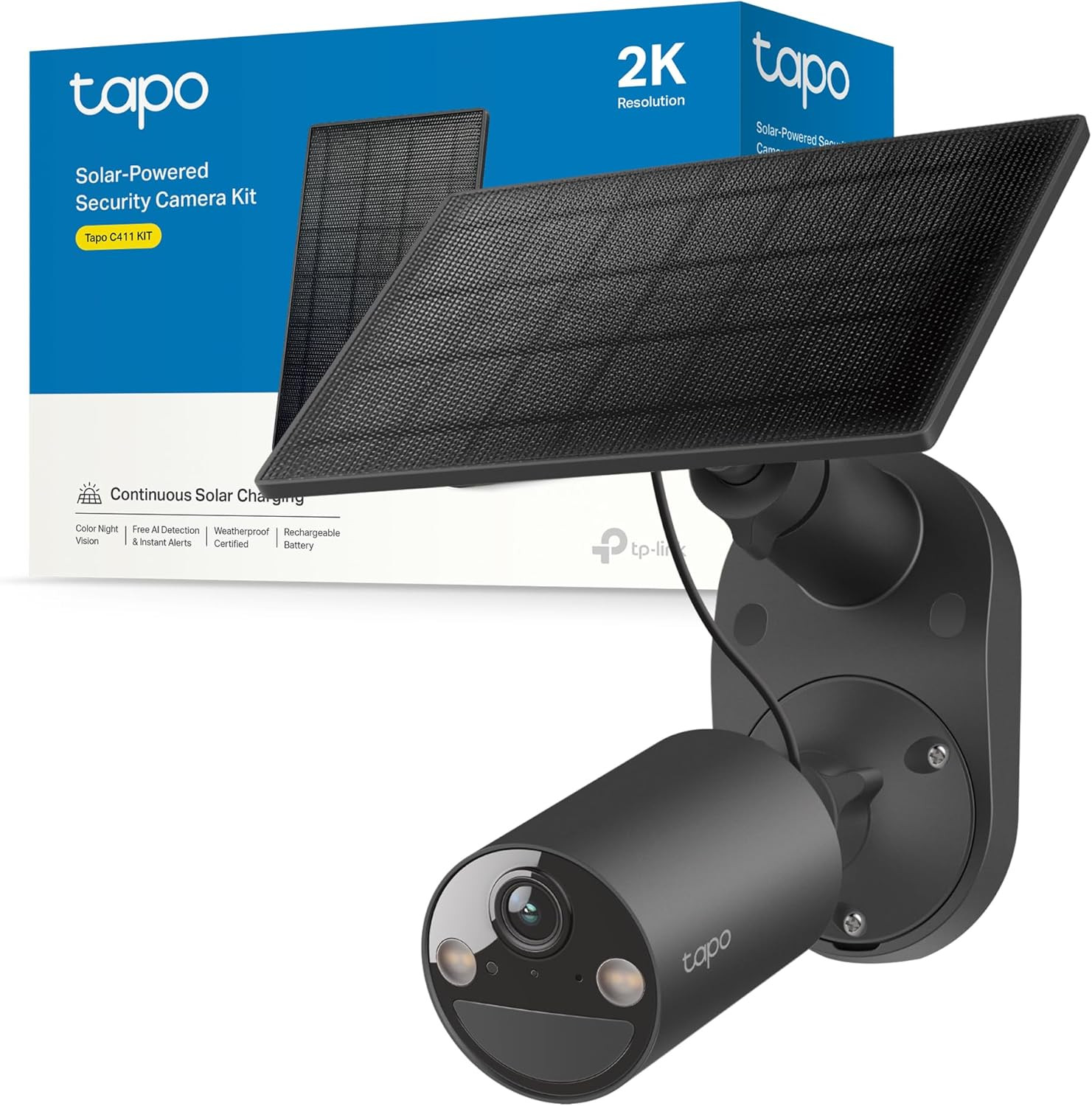 Tapo C411 KIT Telecamera Solare 2K WiFi Esterno Batteria 6400mAh Offerta