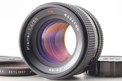 **NEUF** Objectif Contax Carl Zeiss Planar T* 50 mm F1,4 AEJ CY Mount From JAPAN - Photo 1/4