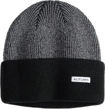 Autumn Reflect Beanie Hat, Black