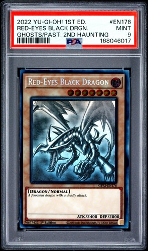 Red-Eyes Black Dragon GFP2-EN176 1st Edition Ghost Rare Yugioh PSA 9 Mint *017