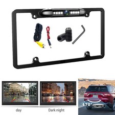 US License Plate Backup Camera HD Night Vision Rear View Monitor IP67 Waterproof