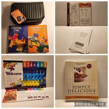 Weight Watchers LOT: Winning Points Finder/Booster Books Recipes Trackers Bag