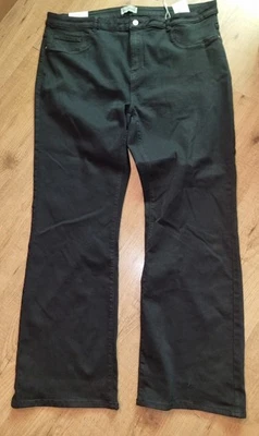 Hose -Flared fit Jeans Only Carmakoma Carthunder - Größe 52/32 schwarz - Neu - Bild 1 von 4