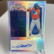 2025 Panini Crusade Jesus Baez Majestic Marks Insert Autograph - New York Mets