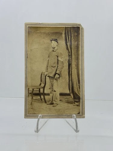 Civil War Era Militia Soldier CDV Uniform Photo Elias A Bonine Altoona PA