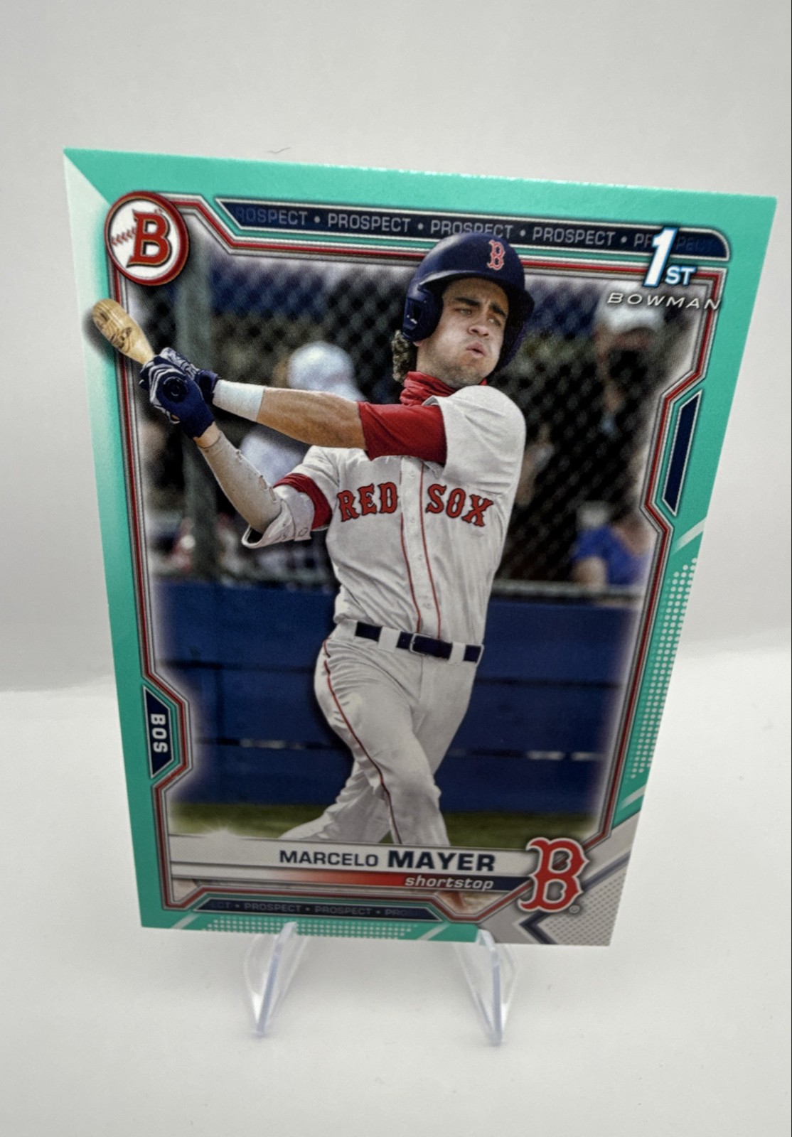 2021 Bowman Draft - Marcelo Mayer #BD-174 Aqua /199 (RC)