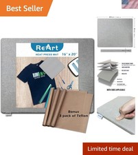 Tappetino Pressa di Calore Versatile 16" x 20" per Progetti Ferro Lisci e Professionali