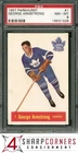 1957 PARKHURST #1 GEORGE ARMSTRONG MAPLE LEAFS HOF POP 12 PSA 8