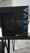 Treva 5 2 Speed Fan Battery/USB Powered Adjustable Tilt Black Portable