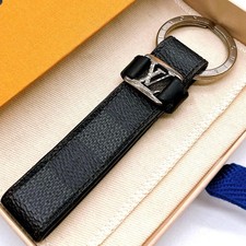 LOUIS VUITTON Dragonne Keyring Damier Graphite