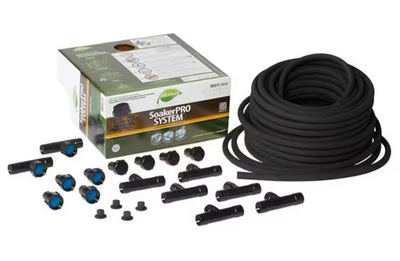 #ad Drip Irrigation SoakerPro Garden Hose 20 Piece Connect System 3 8 in. x 100 ft. $23.96