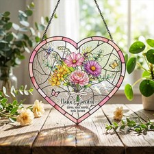 Custom Cat Portrait Suncatcher Acrylic Personalized Pet Window Decor