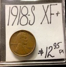 1918 S Lincoln Wheat Cent XF+! ENN Coins