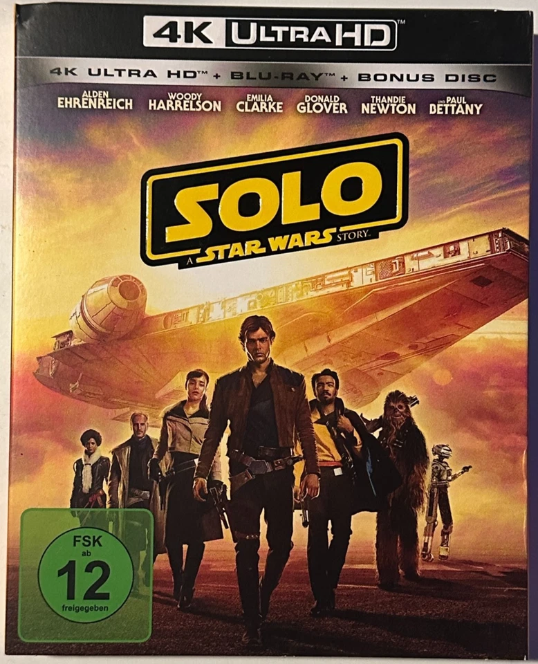 Solo - A Star Wars Story | Blu-ray + 4K Ultra HD | Audio DE/FR/EN/IT/JP | Zone B - Photo 1/2