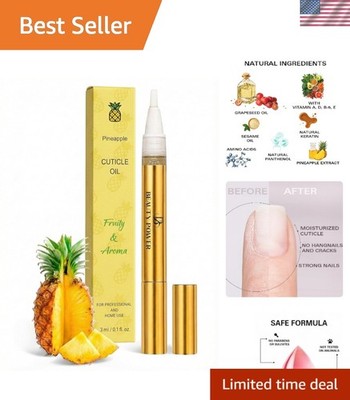 Nail Oil Cuticle Pen - Pineapple - Nail Strengthener & Growth Serum with Vita...