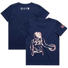 Youth round21 Caitlin Clark Navy Indiana Fever Draft Night T-Shirt