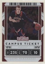 2020 Panini Contenders Draft Picks Variation Campus Ticket Lauri Markkanen 0c6
