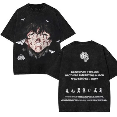 Summer 2025 New BAKI HANMA Classic Men's T-shirt Short Sleeve Printed T-shirt