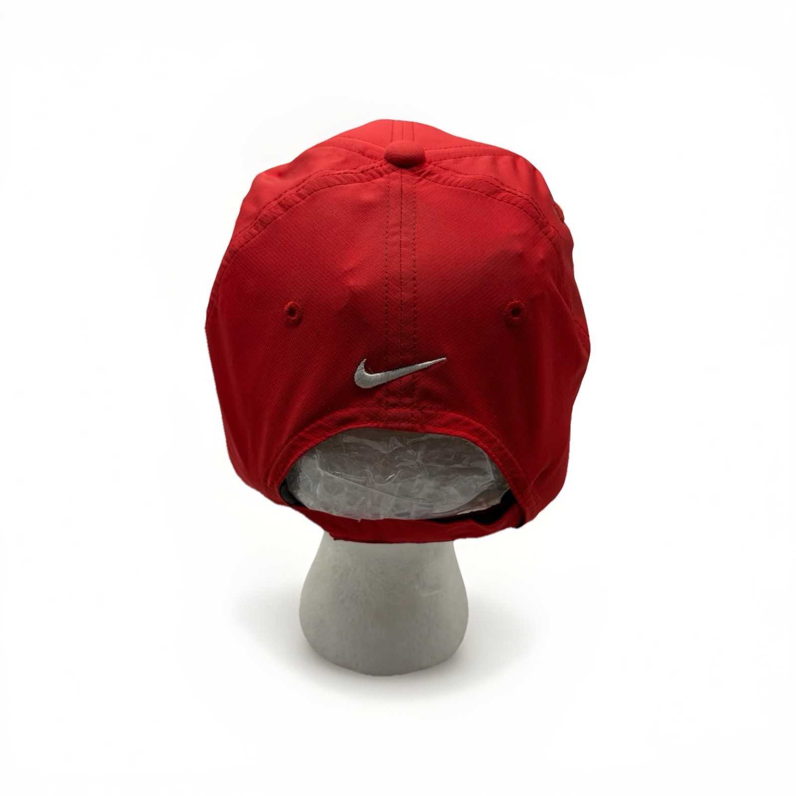 Nike Hat Cap adjustable Strap Back Red White Feat… - image 3