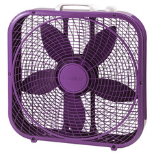 Cool Colors 20" 3-Speed Weather Resistant, Energy Efficient Box Fan, B20309, Pur