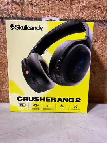NEW - Skullcandy Crusher ANC 2 Noise Canceling Wireless Headphones Black + USB-C - Picture 1 of 4