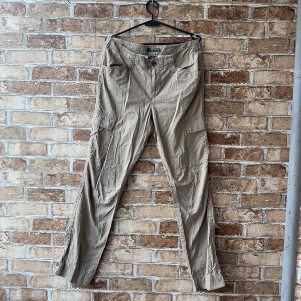 Women Ralph Lauren Trousers Beige Cotton 38 / M /