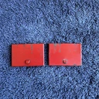 VINTAGE TONKA 1957 GASOLINE TRUCK TOOL BOX SIDE DOORS ORIGINAL PAINT RED NICE