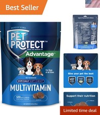 Daily Health Support for Dogs - Vet-Approved Chicken-Flavored Chews, 120 Count