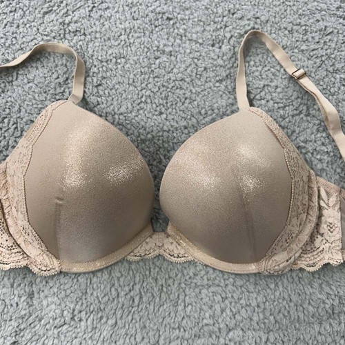 Victoria Secret Bra 34C Push Up Bra Dream Angels Push-Up Lace Trim