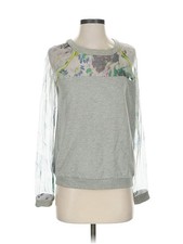 Elizabeth and James Women Silver Sweatshirt S