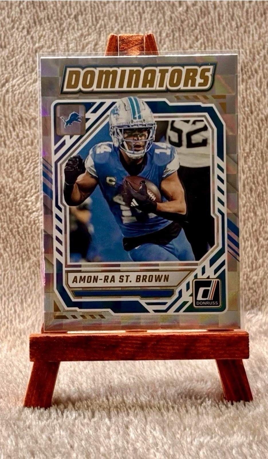 2025 Panini Donruss Amon-Ra St. Brown Dominators Insert #DOM-ASN Detroit Lions