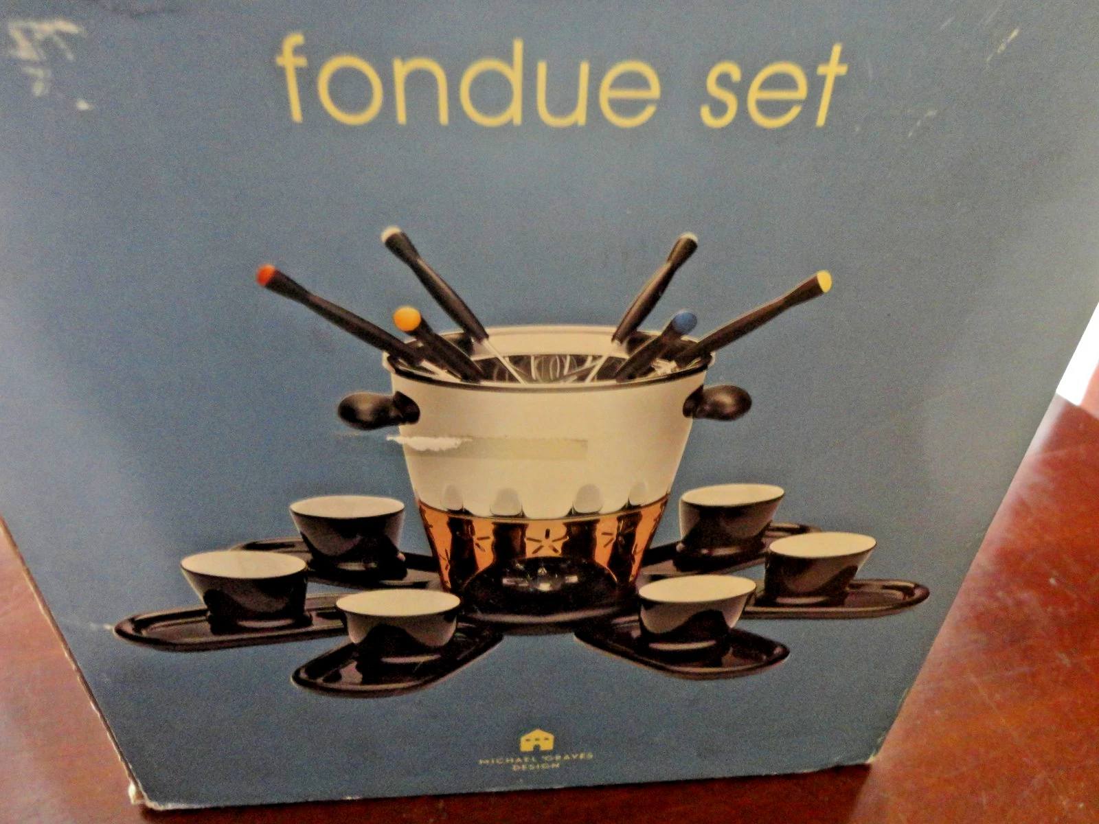 MICHAEL GRAVES STAINLESS STEEL FONDUE SET
Opens in a new window or tab