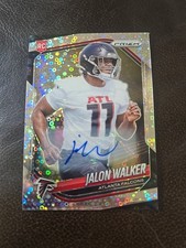 Jalon Walker Auto 2025 Panini  Prizm  No Huddle  Silver Disco Rc