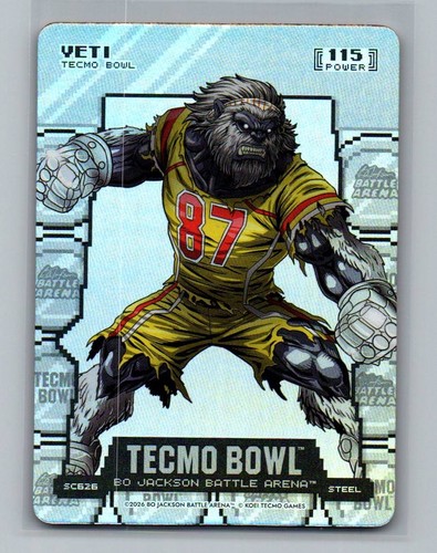 Bo Jackson Battle Arena Tecmo Bowl Yeti Travis Kelce Coin Flip Steel Battlefoil