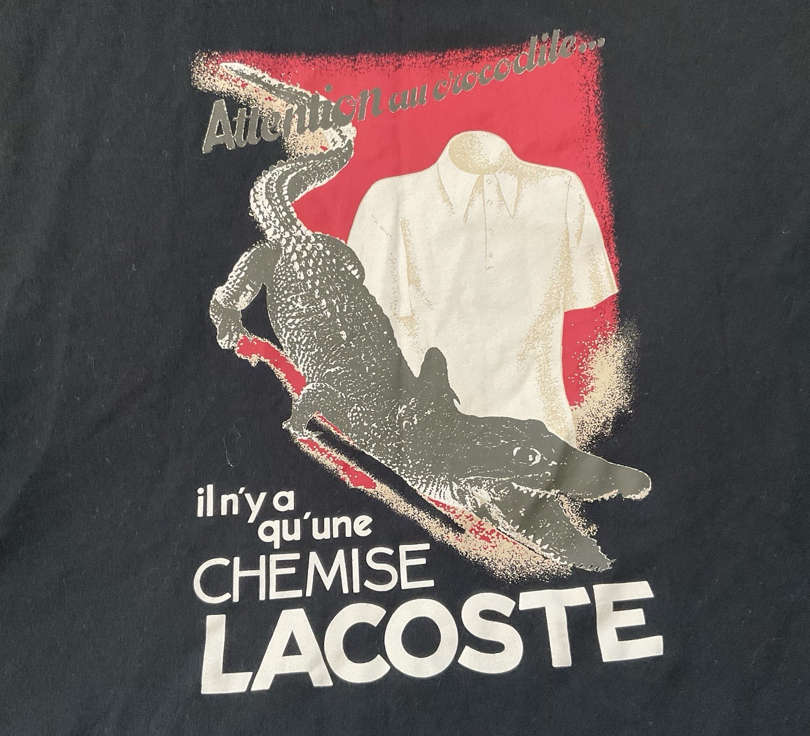 Lacoste Tee Shirt XL Black thumbnail 2