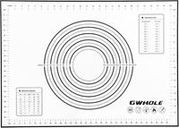 Gwhole Silikonmatte Backmatte Silikon Teigmatte Wiederverwendbar Antihaft Rutsch