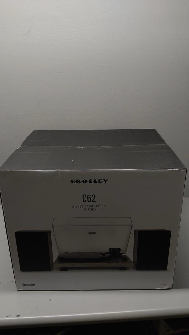 Crosley C62C HiFi Turntable with Built-in Adjustable Speakers and Vinyl Record Player System