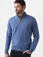 Peter Millar Crown Crafted Artisan Cashmere Flex Quarter Zip Sweater Medium $695