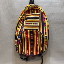 Boho Backpack Hippie-Style for Festivals and Travel W/ Multi Zippered Pockets